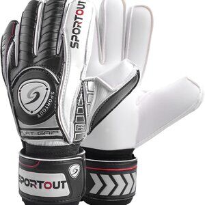 Sportout Goalie Gloves with Finger Protection 4mm Latex Size 9